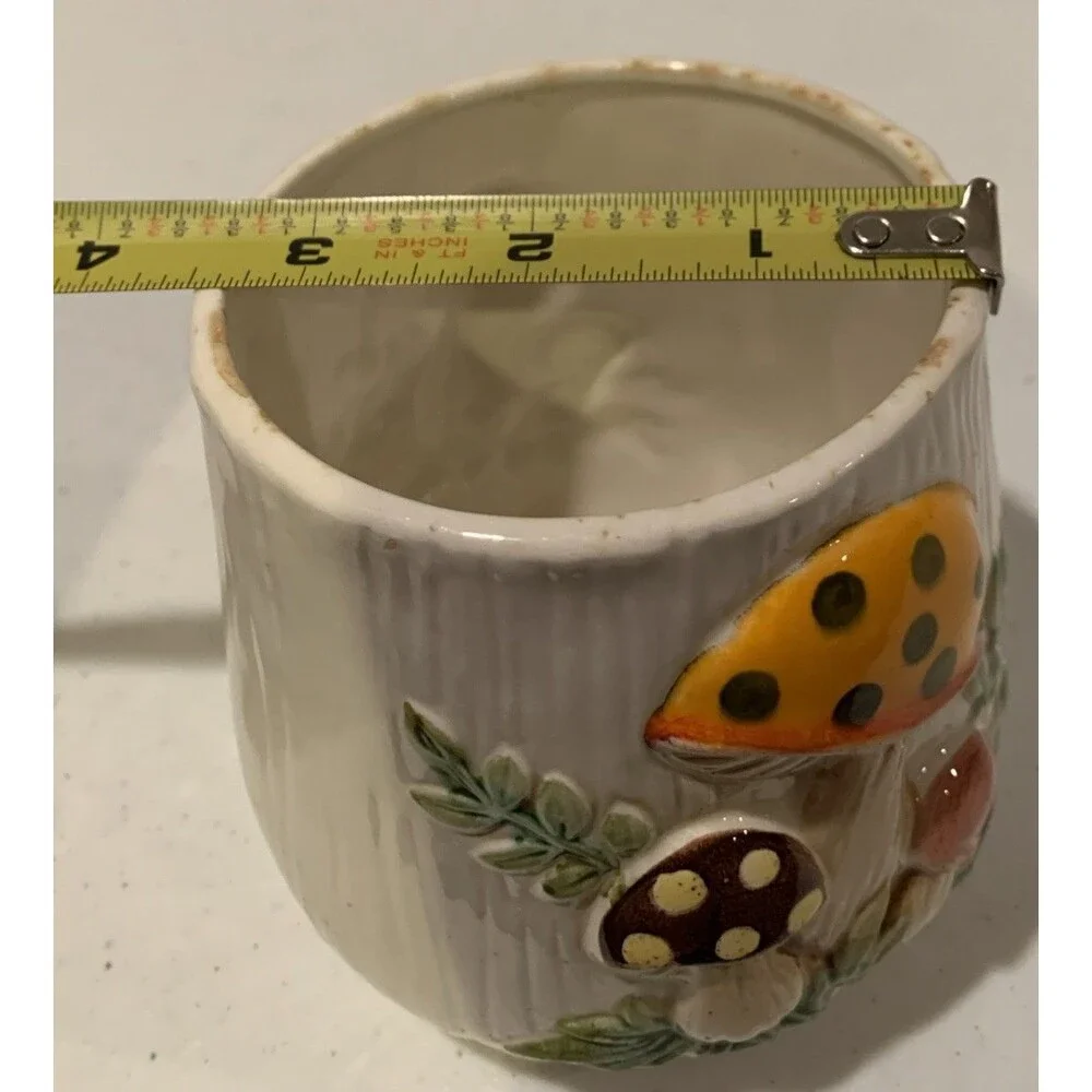 Vintage Sears Merry Mushroom Canister 4” Bottom ONLY 1976 Japan Replacement